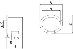 Шланговое подключение Lemark хром LM8026C Шланговое подключение Lemark хром LM8026C, 2
