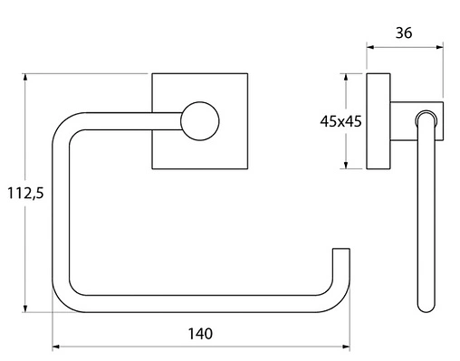 Держатель туалетной бумаги IDDIS Edifice хром EDISB00i43