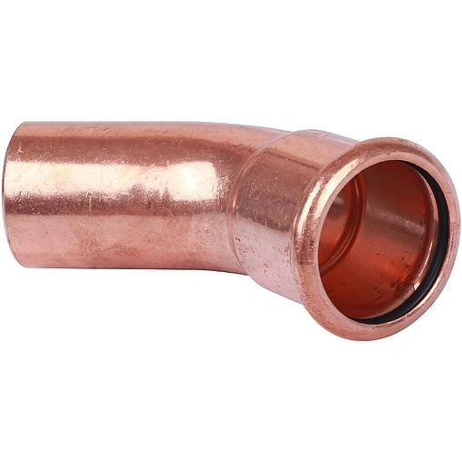 Отвод пресс однораструбный 35мм угол 45° Sanha 6040 1604035