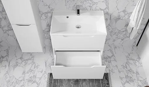 Тумба-умывальник подвесная Raval Wector 70 белый Wct.01.70/P/W/MD+4627173210171