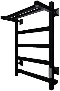 Полотенцесушитель электрический лесенка Тругор Пэк сп 20 кв П 60х50 черный матовый ВГП Полотенцесушитель электрический лесенка Тругор Пэк сп 20 кв П 60х50 черный матовый ВГП, 1