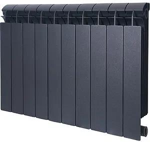 Радиатор биметаллический 10 секций Global Style Plus 500 черный Радиатор биметаллический 10 секций Global Style Plus 500 черный, 1