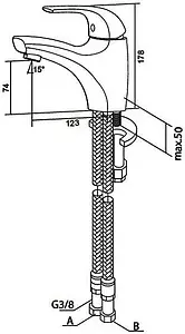 Смеситель для раковины Am.Pm Sense хром F7502132 Смеситель для раковины Am.Pm Sense хром F7502132, 2