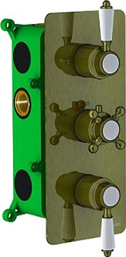 Душевая система с термостатом для душа Timo Nelson бронза/белый SX-1391/02SM