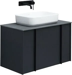 Тумба-умывальник подвесной Allen Brau Reality 80 антрацит 1.32005.AM+, 1