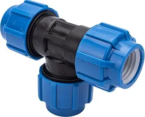 Тройник компрессионный соединительный 40мм x 40мм x 40мм ТПК-Аква 50050040, 3