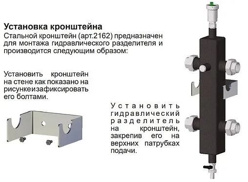 Кронштейн для гидрострелки 1¼&quot; Far FA 2162 114