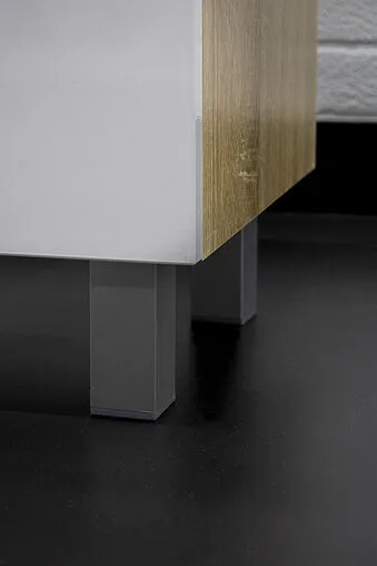 Тумба под умывальник напольный Айсберг Мечта 60 белый/дуб сонома DM2313T