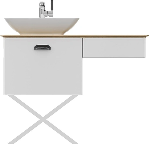 Тумба под умывальник напольная Isvea Bei 100 белый/дуб 21BE1065100I Тумба под умывальник напольная Isvea Bei 100 белый/дуб 21BE1065100I