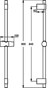 Душевая штанга Ideal Standard IdealRain хром B9429AA, 2