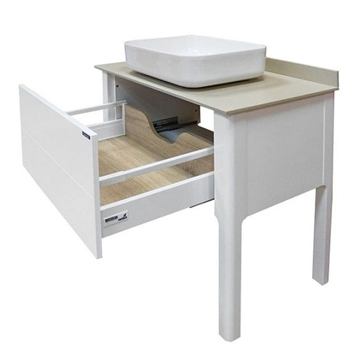 Тумба-умывальник напольная Comforty Лондон 90-1 белый/бежевый 00-00006547CF