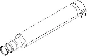 Коаксиальный удлинитель Ø 60/100мм L=1500мм (Al) Protherm 0020199398, 1