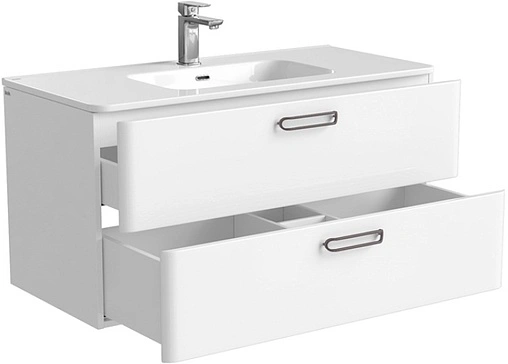 Тумба-умывальник подвесная IDDIS Brick 100 белый BRI10W1i95K