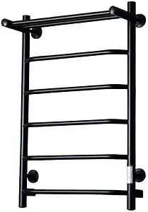 Полотенцесушитель электрический лесенка Тругор Пэк сп 6 П 80х50 черный матовый ВГП Полотенцесушитель электрический лесенка Тругор Пэк сп 6 П 80х50 черный матовый ВГП, 1