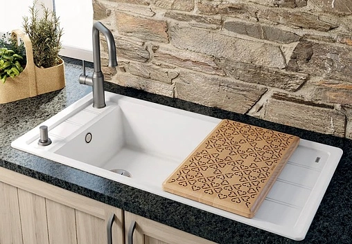 Смеситель для кухни с выдвижным изливом Blanco Livia-S манган 521290