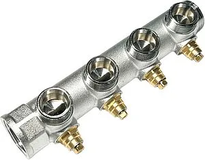 Коллектор регулирующий проходной 4 отвода 1"в/н x ¾"ек Uni-fitt 414C4340 Коллектор регулирующий проходной 4 отвода 1"в/н x ¾"ек Uni-fitt 414C4340, 4