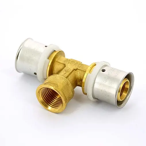 Тройник пресс переходной 26мм x ½"в x 26мм Uni-fitt 707G8280 Тройник пресс переходной 26мм x ½"в x 26мм Uni-fitt 707G8280