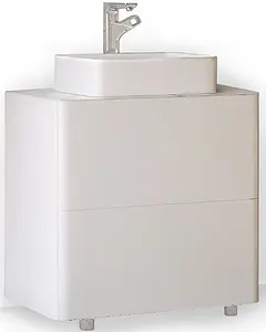 Тумба-умывальник напольная Raval Pure 56 белый Pur.01.56/N/W+641945 Тумба-умывальник напольная Raval Pure 56 белый Pur.01.56/N/W+641945, 1