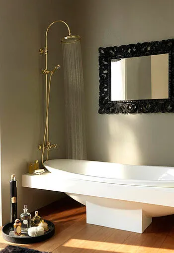 Душевая система со смесителем для душа Bossini Retro золото L01526.021