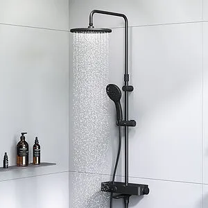 Душевая система с термостатом для ванны Am.Pm Inspire 2.0 чёрный матовый F0750A522 Душевая система с термостатом для ванны Am.Pm Inspire 2.0 чёрный матовый F0750A522, 4