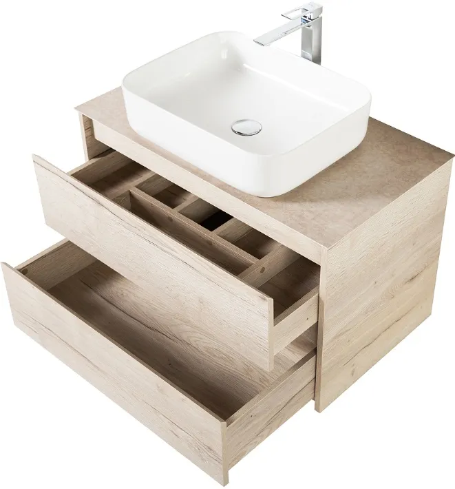 Тумба-умывальник подвесная BelBagno KRAFT 80 Rovere Galifax Bianco KRAFT-800-2C-SO-RGB+, 5