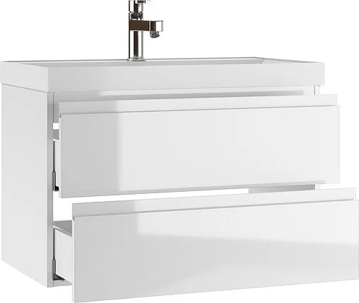 Тумба под умывальник подвесная Домино Graffo 80/Classica 80 белый DGr2105T
