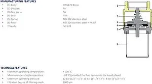 Погружной пружинный обратный клапан с фильтром 1½"в Tiemme YACHT 3500039 Погружной пружинный обратный клапан с фильтром 1½"в Tiemme YACHT 3500039, 3