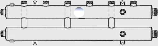 Коллектор распределительный 4 контура 1¼&quot;н x 1&quot;н Север-R-КМ4 1945022
