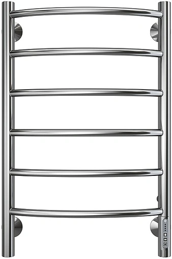 Полотенцесушитель электрический лесенка Terminus Классик П6 400х650 электро quick touch полированная сталь 4670078531308