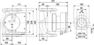 Насос циркуляционный Grundfos MAGNA1 40-40 F 99221291, 3