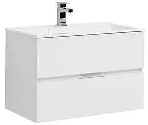 Тумба-умывальник подвесная Aquanet Алвита 80 белый 00235339+00187094, 1