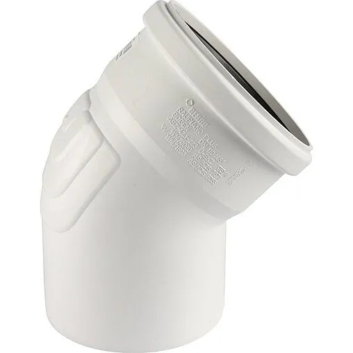 Отвод внутренний бесшумный D=110мм Угол 45° Rehau Raupiano Plus 11231361001