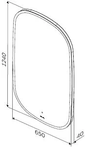 Зеркало с подсветкой Am.Pm Func 124x65 M8FMOX0651WGH Зеркало с подсветкой Am.Pm Func 124x65 M8FMOX0651WGH, 2