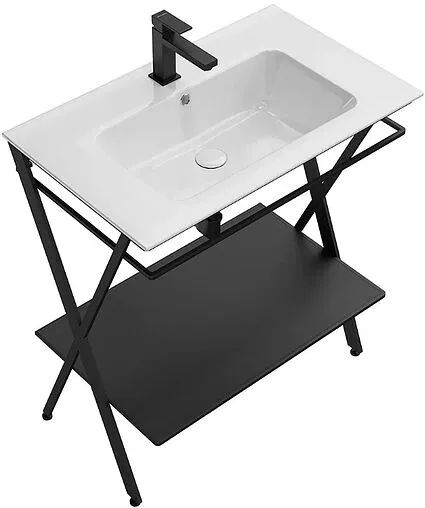 Консоль напольная Kerama Marazzi Piano Next 75 чёрный матовый PIA.N.75\BLK