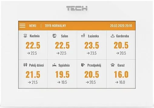 Беспроводная панель управления контроллером TECH ST-M-8e белый