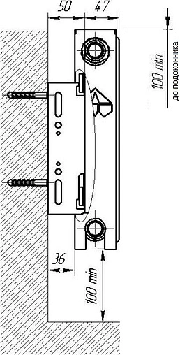Радиатор стальной панельный Лидея Компакт ЛК 11 тип 11 300 x 500 мм ЛК 11-305
