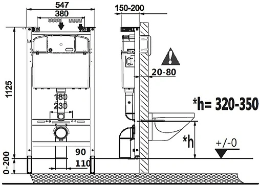 Комплект 4 в 1 Roca Victoria Rimless 893105010