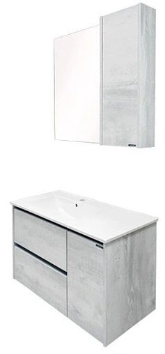 Тумба-умывальник подвесная Comforty Бремен 90 дуб белый 00004142375CF