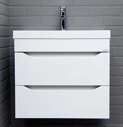 Тумба-умывальник подвесной Айсберг Ева 60 белый DA5914T+4670142930044