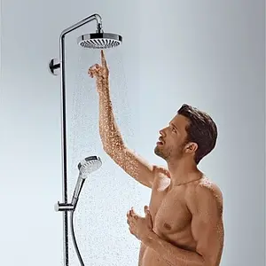 Душевая система с термостатом для ванны Hansgrohe Croma Select S 180 2jet хром/белый 27351400 Душевая система с термостатом для ванны Hansgrohe Croma Select S 180 2jet хром/белый 27351400, 4