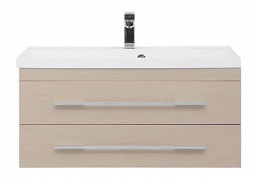 Тумба-умывальник подвесная Aquanet Нота 90 светлый дуб 00171494+00204119