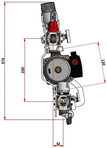 Узел насосно-смесительный без насоса Valtec Technomix VT.TECHNOMIX.0.130