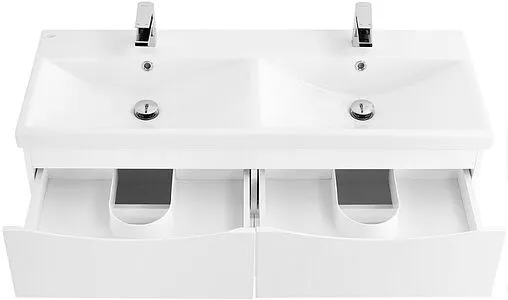 Тумба-умывальник подвесная BelBagno MARINO-CER 120 Bianco Lucido MARINO-CER-1200-4C-SO-2-BL-P+BB-0325-120-2-LVB