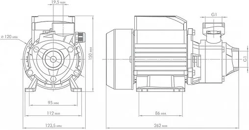 Насос поверхностный Джилекс Вихревик 40/40 Ч 3100