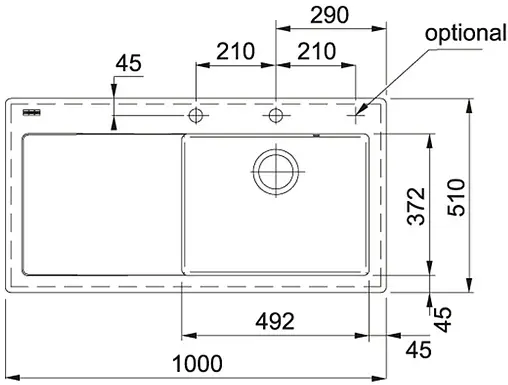 Мойка кухонная Franke Mythos MTK 611-100 L графит 124.0335.864