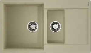 Мойка кухонная Omoikiri Daisen 86-2-BE ваниль 4993471 Мойка кухонная Omoikiri Daisen 86-2-BE ваниль 4993471, 1