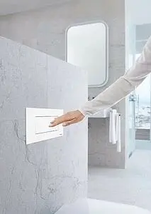 Клавиша смыва для унитаза Idrospania Noelia 30376 белый матовый, 3