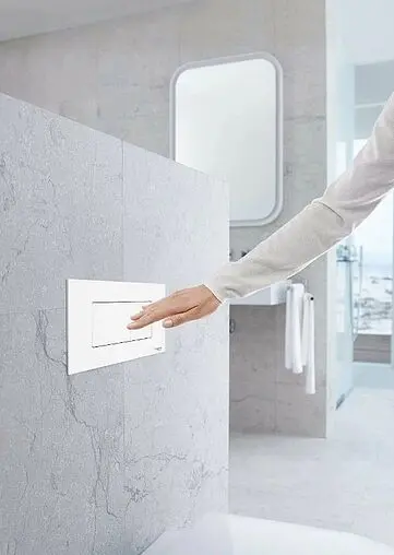 Клавиша смыва для унитаза Idrospania Noelia 30376 белый матовый