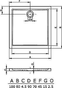 Поддон для душа Riho Zurich 272 D001014005 Поддон для душа Riho Zurich 272 D001014005, 2
