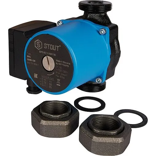 Насос циркуляционный Stout 25/60-130 SPC-0010-2560130 Насос циркуляционный Stout 25/60-130 SPC-0010-2560130